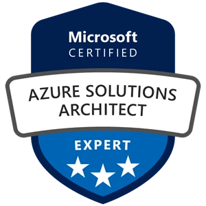 Microsoft Certified: Azure Solutions Architect Expert badge